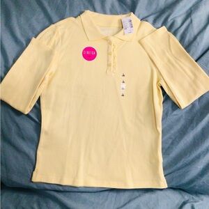 The Children's Place Light Yellow Polo Shirt